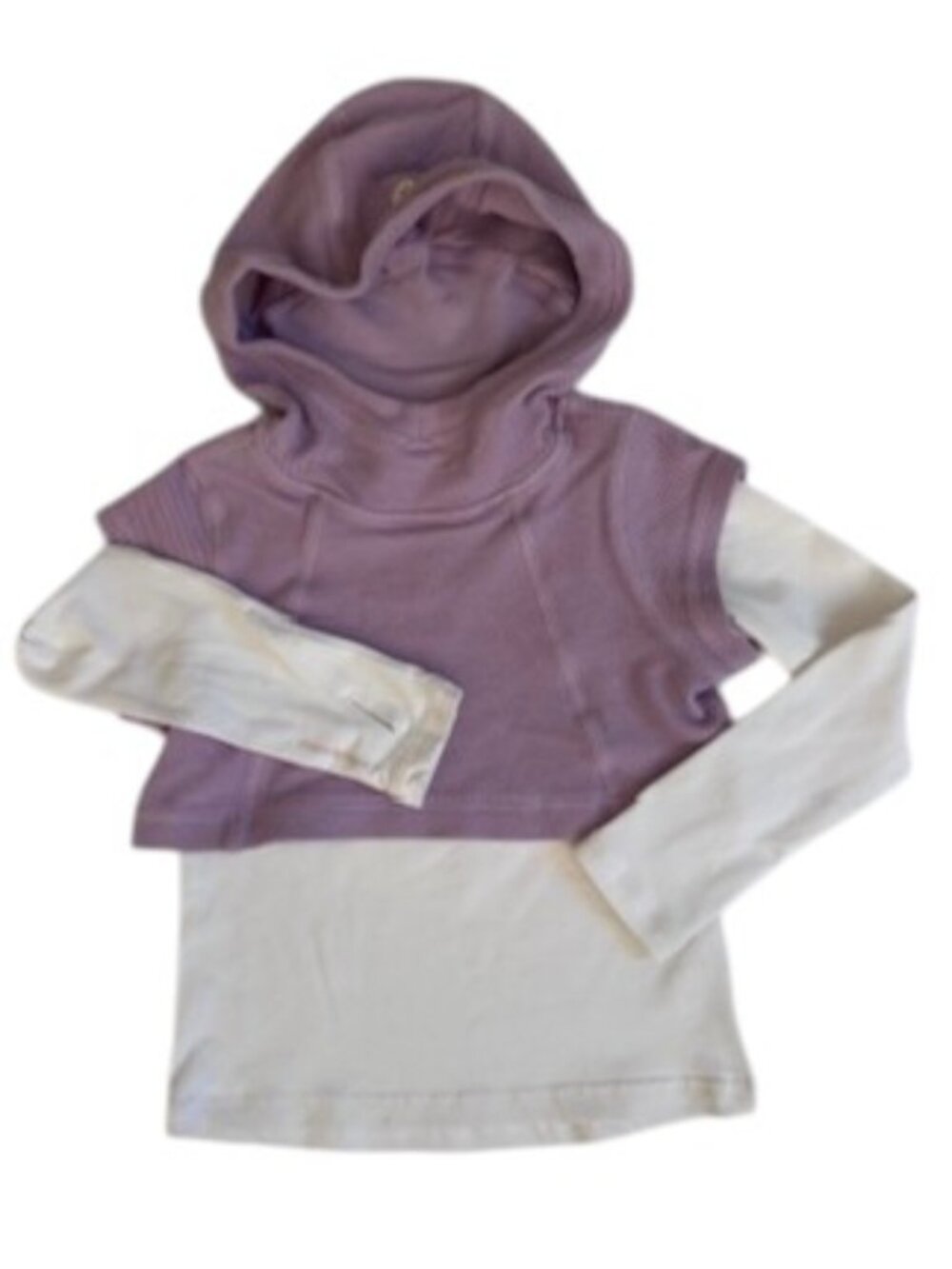 Moodtiger Girls Lavender Layered Hooded Top Size 110 cm (4/5 yr)